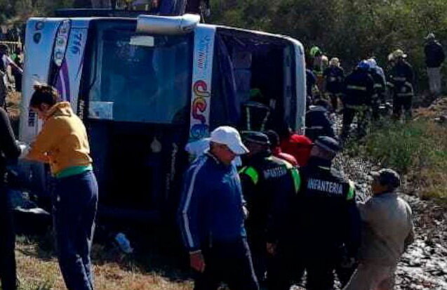 واژگونی اتوبوس در آرژآنتین