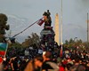 پلیس شیلی علیه معترضان از گاز اشک‌آور استفاده کرد