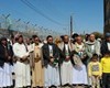 تجمع یمنی ها در صنعاء علیه راهزنی دریایی ائتلاف سعودی