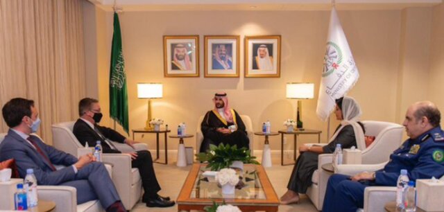 وزیر خارجه آمریکا با معاون وزیر دفاع عربستان دیدار کرد