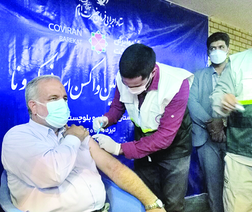واکسیناسیون افراد بالای ۵۰ سال در سیستان و بلوچستان آغاز شد