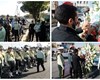 تشییع پیکر پلیس شهید در خمین