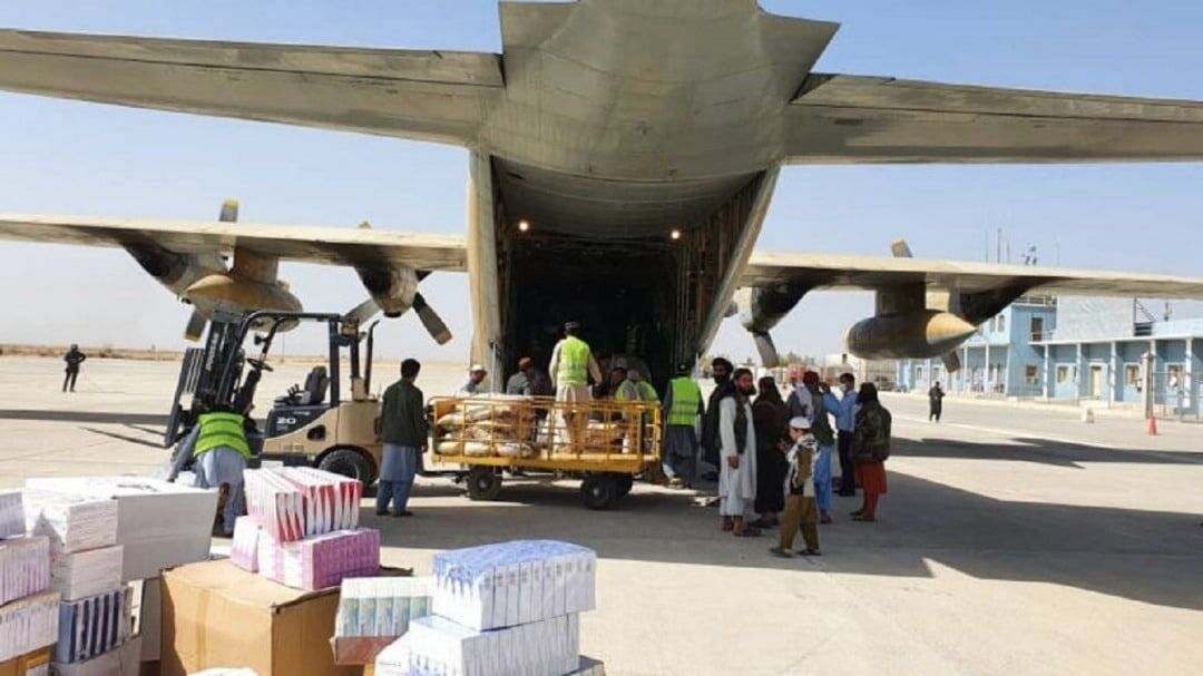 دومین هواپیمای حامل کمک‌های بشردوستانه ایران به قندوز رسید