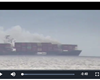 آتش‌سوزی در یک کشتی باری در سواحل کانادا+ فیلم