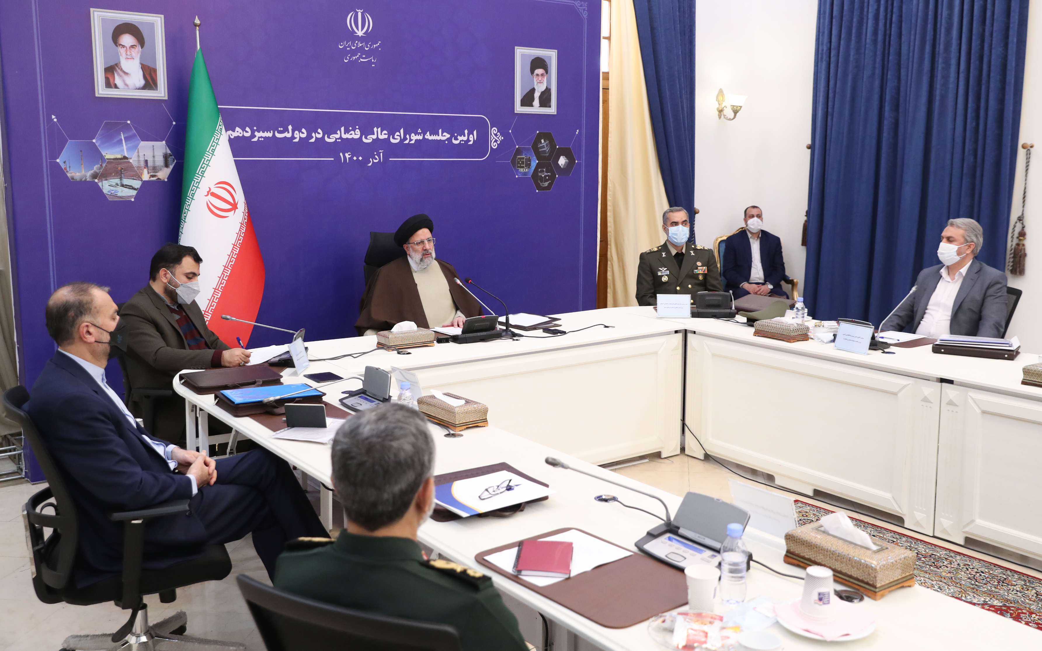 اولین جلسه شورای عالی فضایی در دولت سیزدهم با حضور رئیس جمهور