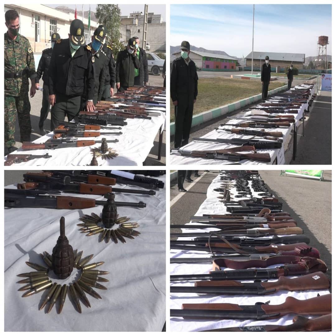 کشف سلاح و مهمات قاچاق در ایلام/57 نفر دستگیر شدند