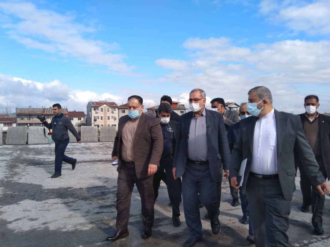 بازدید وزیر بهداشت از تقاطع غیرهمسطح گیل و بیمارستان پیروز لاهیجان