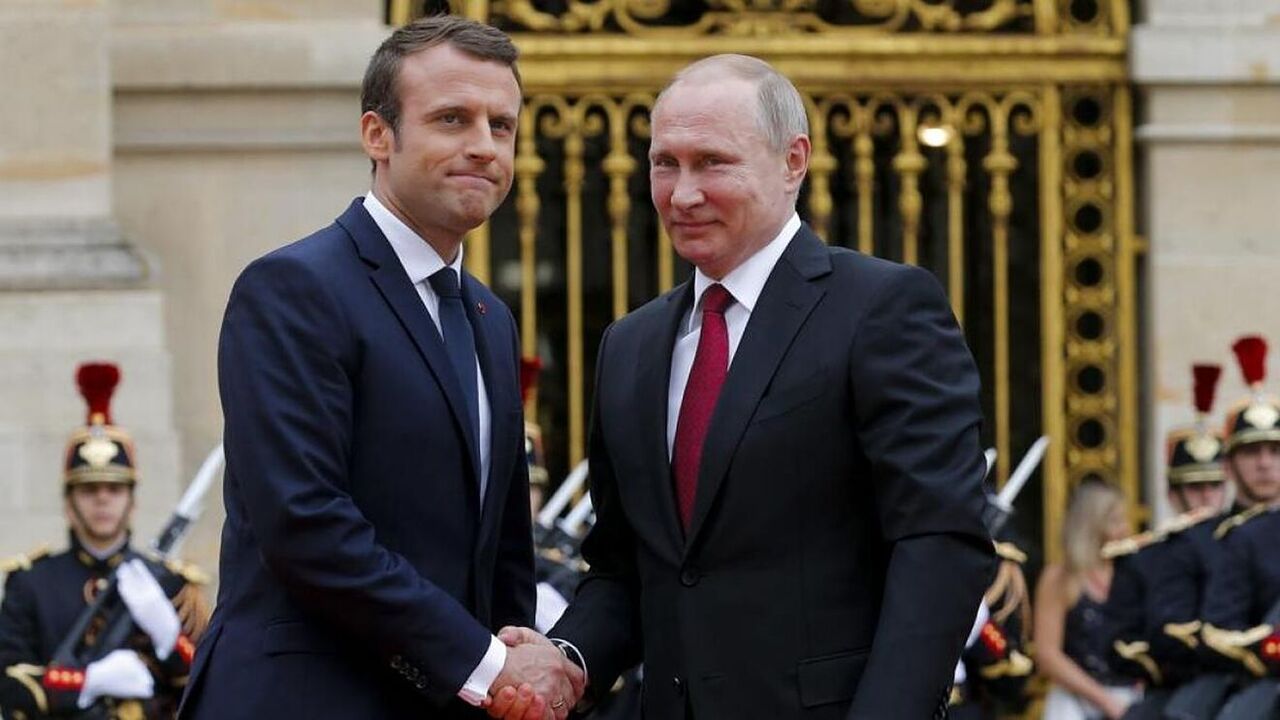 پوتین پیروزی مکرون در انتخابات ریاست جمهوری فرانسه را تبریک گفت