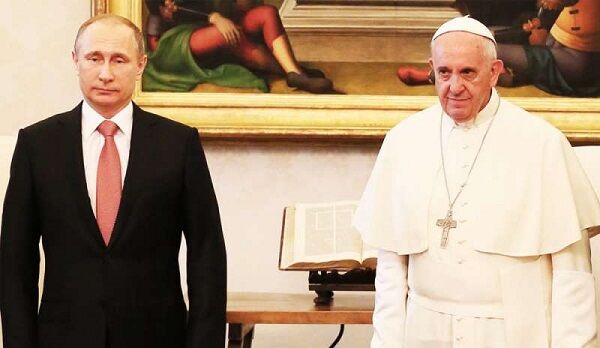 اعلام آمادگی پاپ برای دیدار با پوتین در مسکو