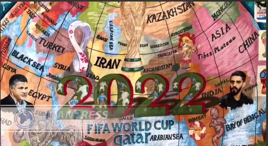 فیلم/ رونمایی از فرش ویژه جام جهانی قطر